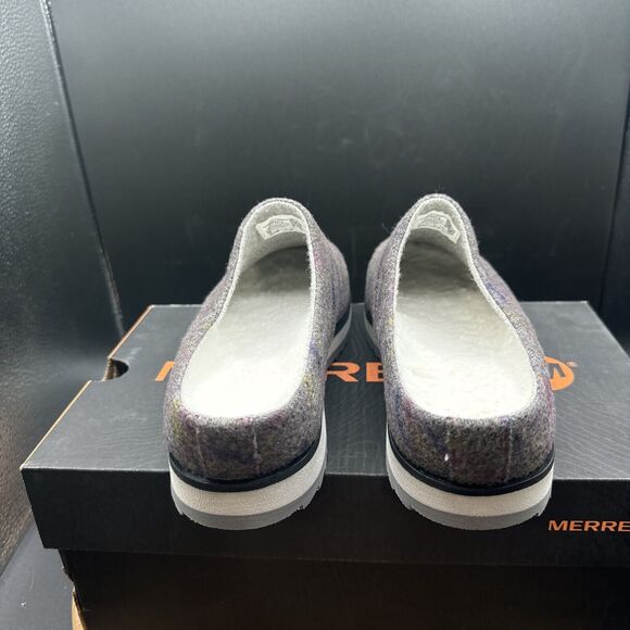 Merrell Juno Clog Wool Womens Size 6.5 Slippers Gray Slip On Shoes J002274 - Picture 5 of 8